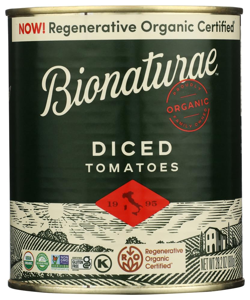 Bionaturae, Tomatoes Diced Organic, 28.2 Ounce