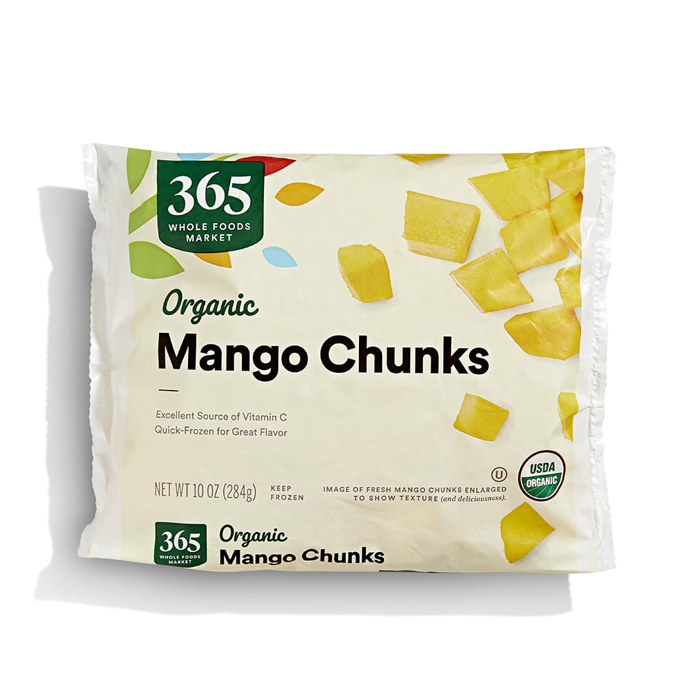 Organic Mango Chunks, 10 oz, (Frozen)