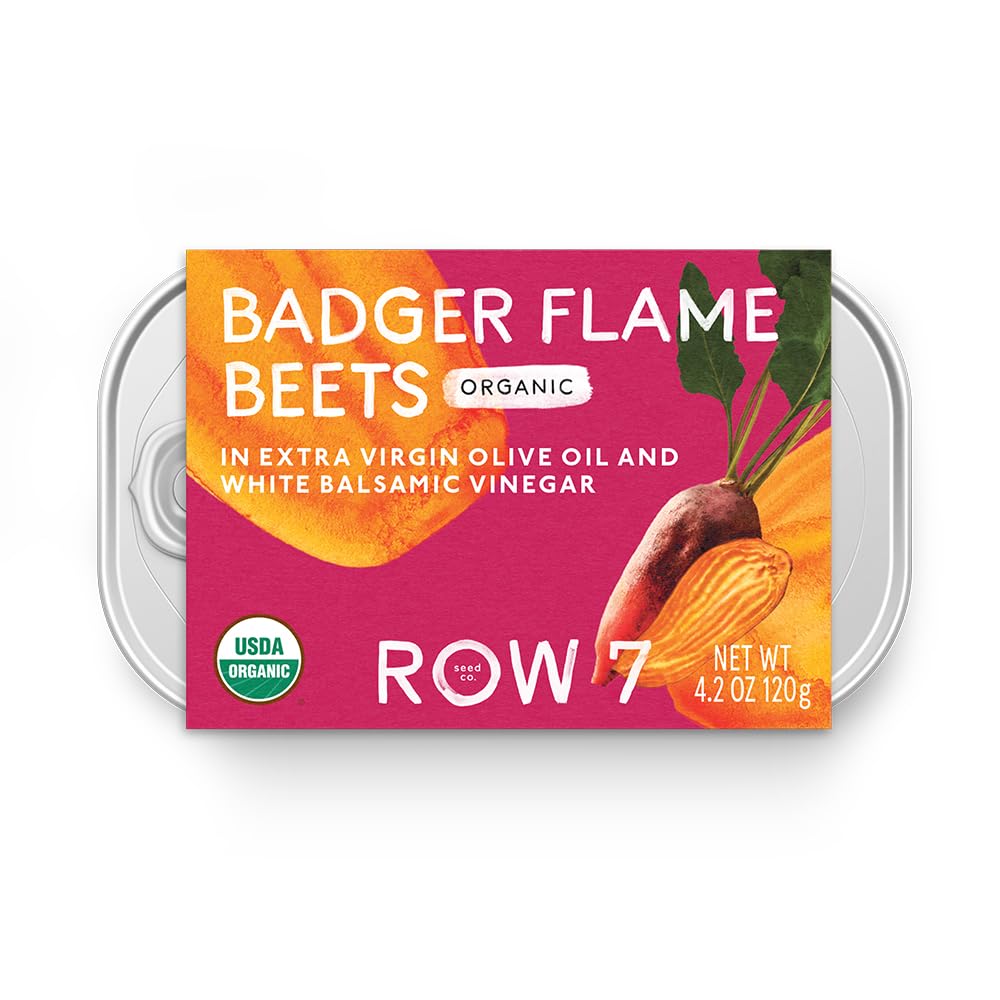 Row 7 Organic Tinned Badger Flame Beets, 4.2 OZ