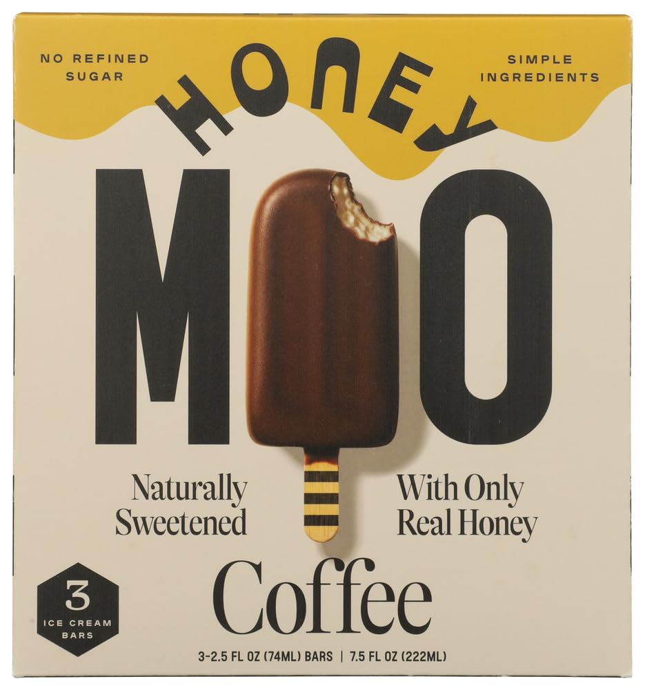 Honey Moo Coffee Ice Cream Bars, 7.5 FZ