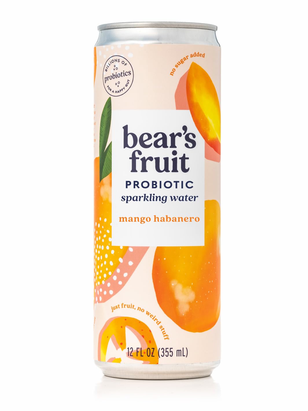 Water Sparkling Probiotic Mango Habanero, 12 Fl Oz