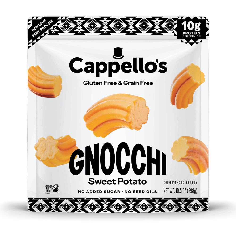 Cappello's Sweet Potato Gnocchi, Gluten Free, Frozen Pasta 10.5 oz