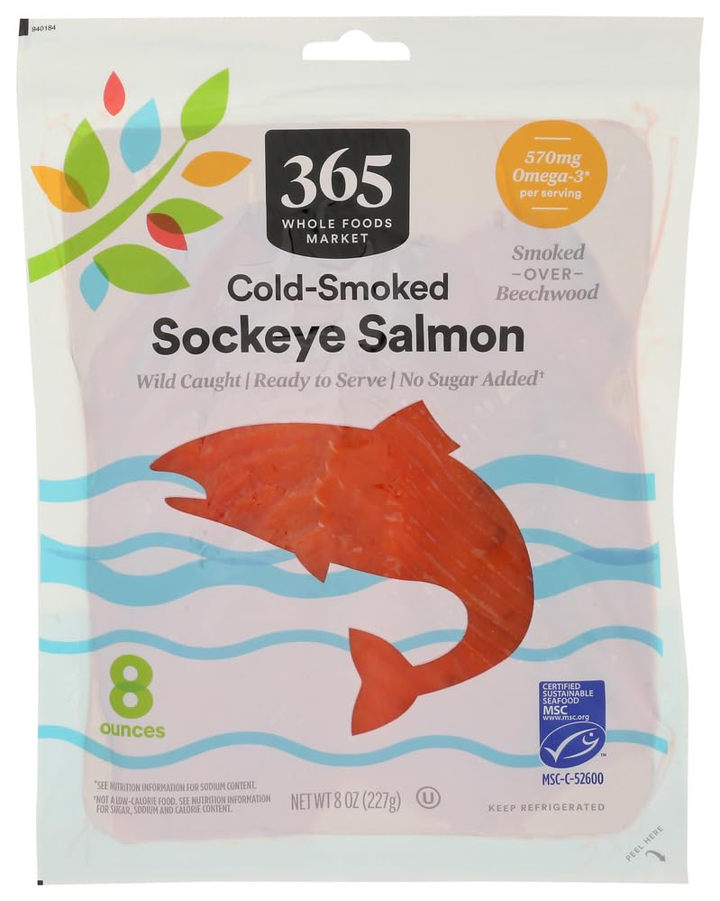 365 by Whole Foods Market Cold Smoked Sockeye Salmon, 8 OZ