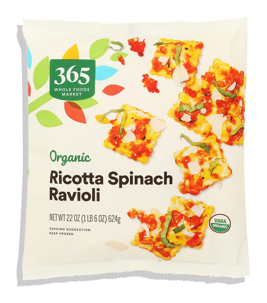 Organic Ricotta Spinach Ravioli, 22 Ounce, (Frozen)