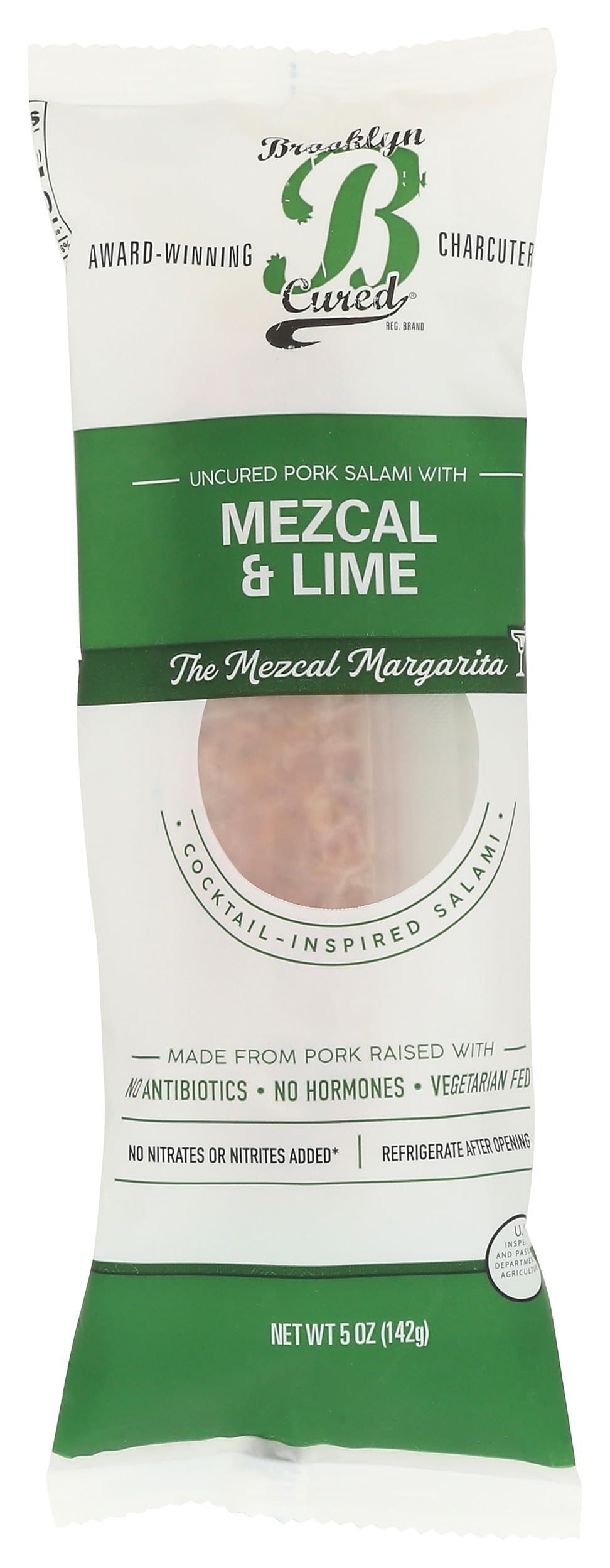 Brooklyn Cured The Mezcal Margarita Salami Chub, 5 OZ