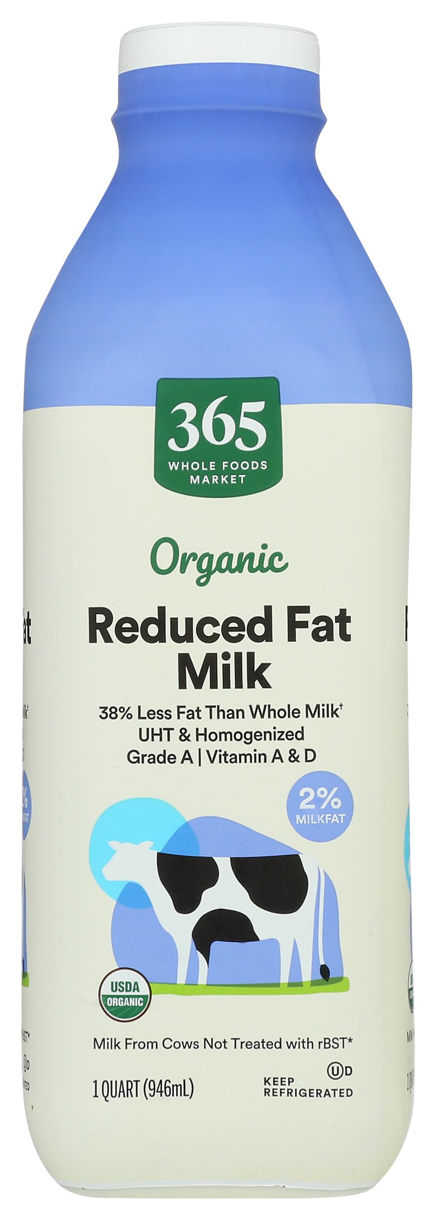 365 by Whole Foods Market Organic Reduced Fat 2% Milk, 32 OZ