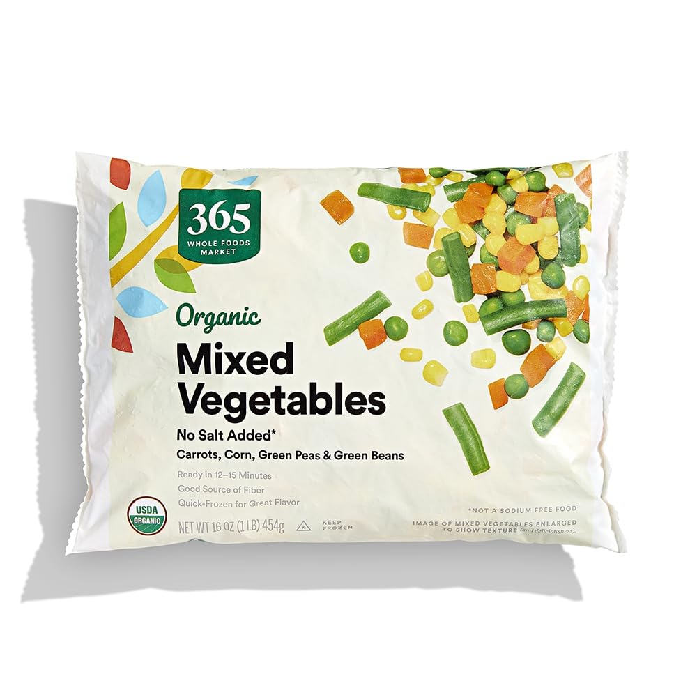 Organic Mixed Vegetables No Salt Added, 16 oz, (Frozen)