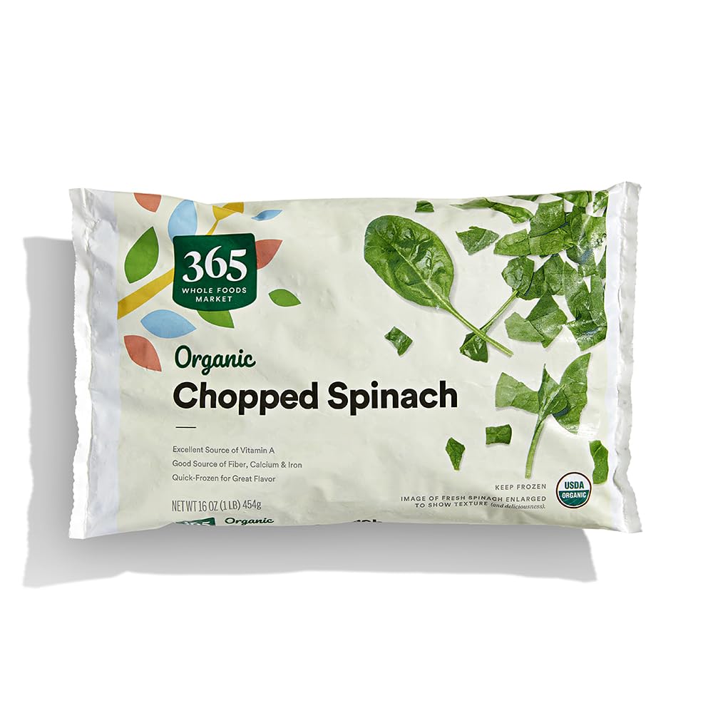 Organic Chopped Spinach, 16 oz, (Frozen)