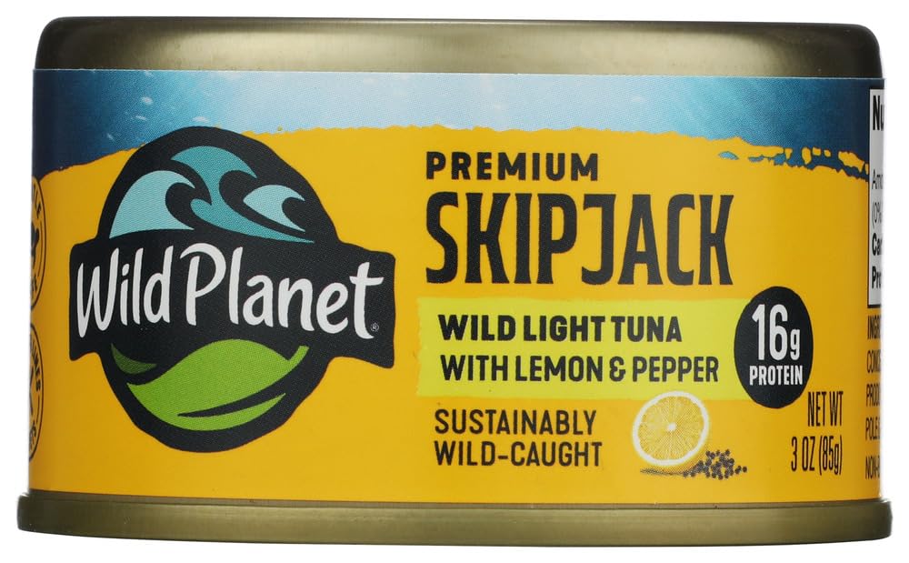 Wild Planet Lemon Pepper Tuna Snack Cup, 3 OZ
