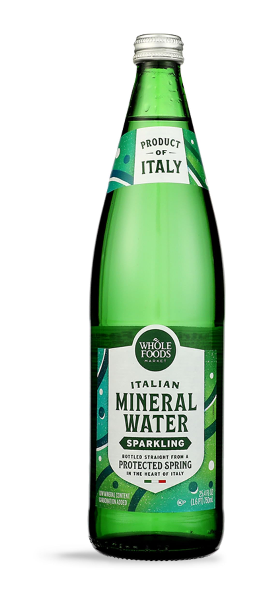 Whole Foods Market Unflavored Italian Sparkling Mineral Water, 25.4 FZ