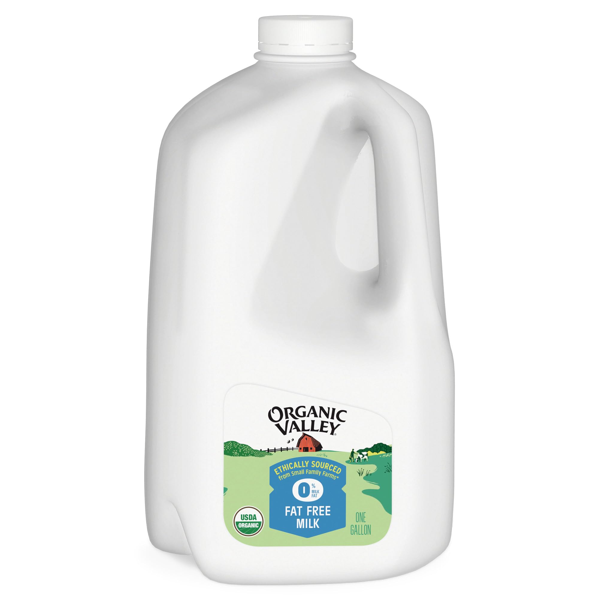 Organic Valley Organic Skim Fat Free Milk, 128 oz