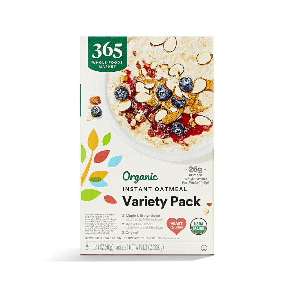 Organic Variety Pack Instant Oatmeal, 11.3 Ounce