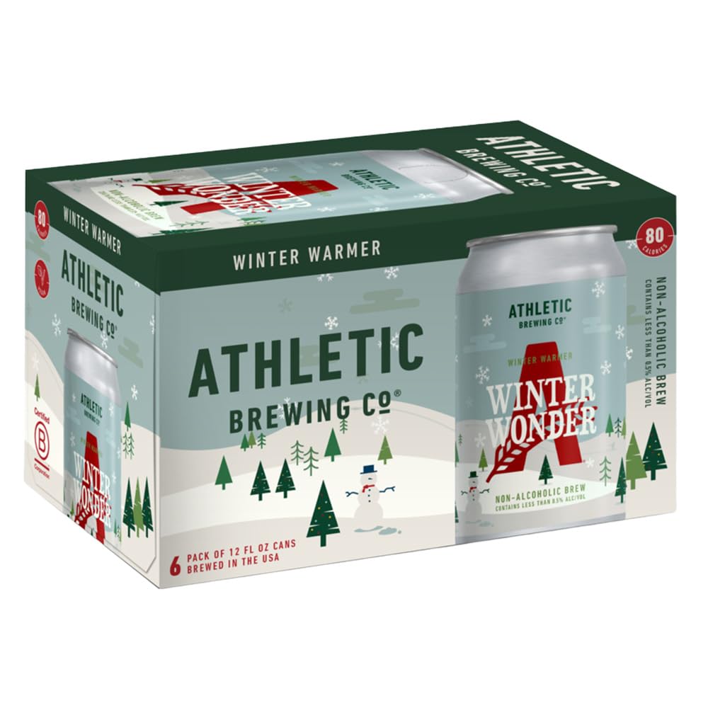 Athletic Brewing Co, Non-Alc Winter Wonder, 12 Fl Oz, 6 Pack Cans