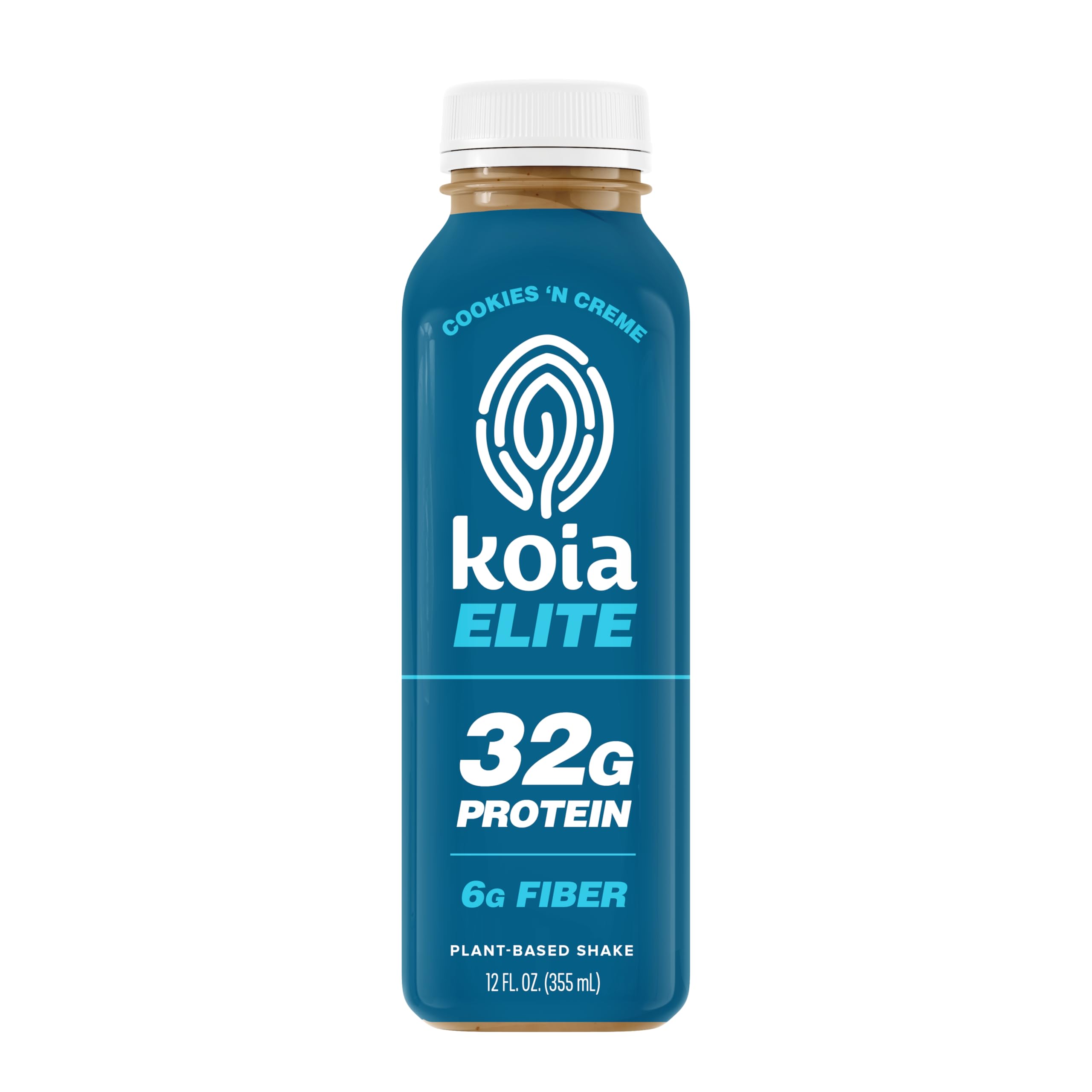 Koia Elite - Cookies & Creme - 32g Protein - Ready To Drink Plant Protein Shake - Low Sugar, Dairy Free, Gluten Free, Soy Free, Non GMO, Kosher, Vegan (12 Fl Oz)