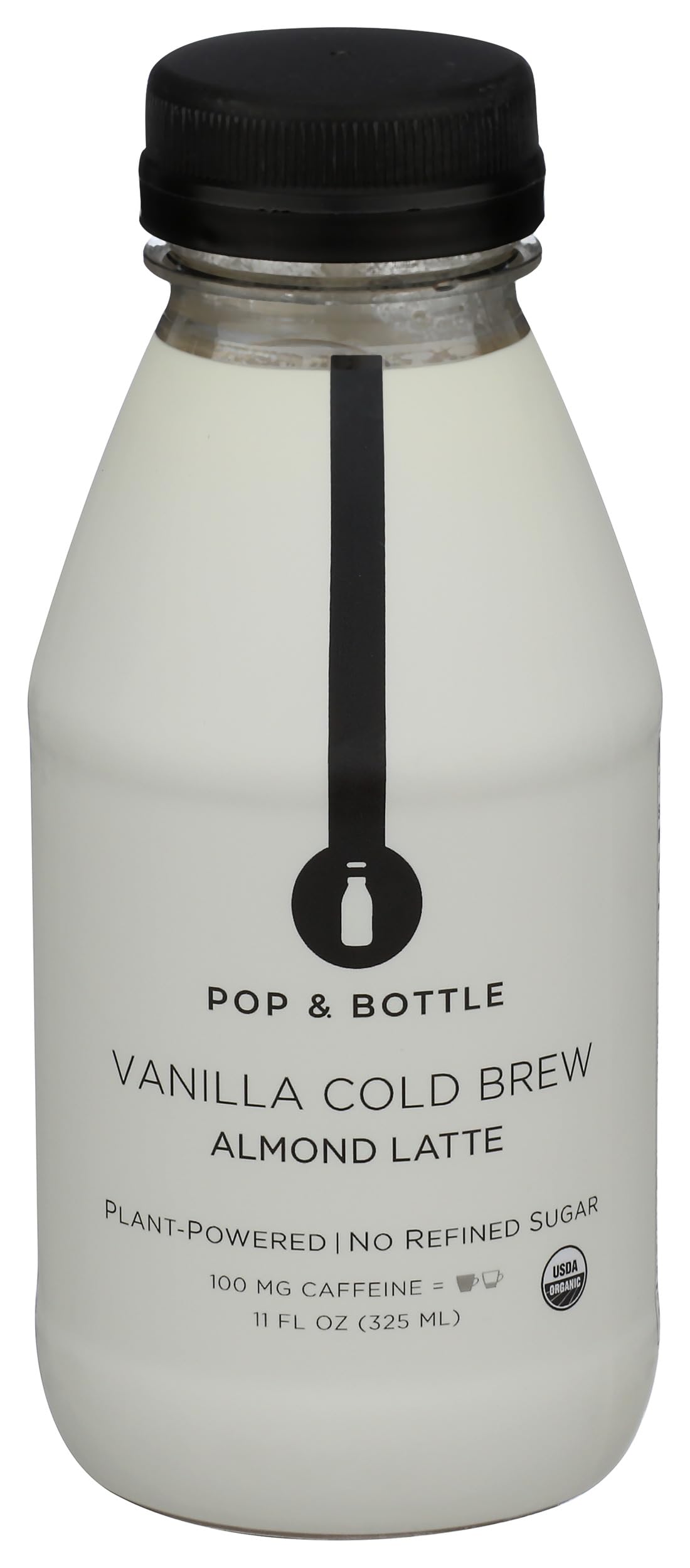 Pop And Bottle, Almond Latte Vanilla Cold Brew Organic, 11 Fl Oz