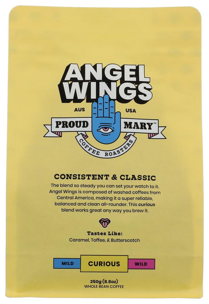 Proud Mary Coffee Roasters Angel Wings Blend Whole Bean Coffee, 8.82 OZ