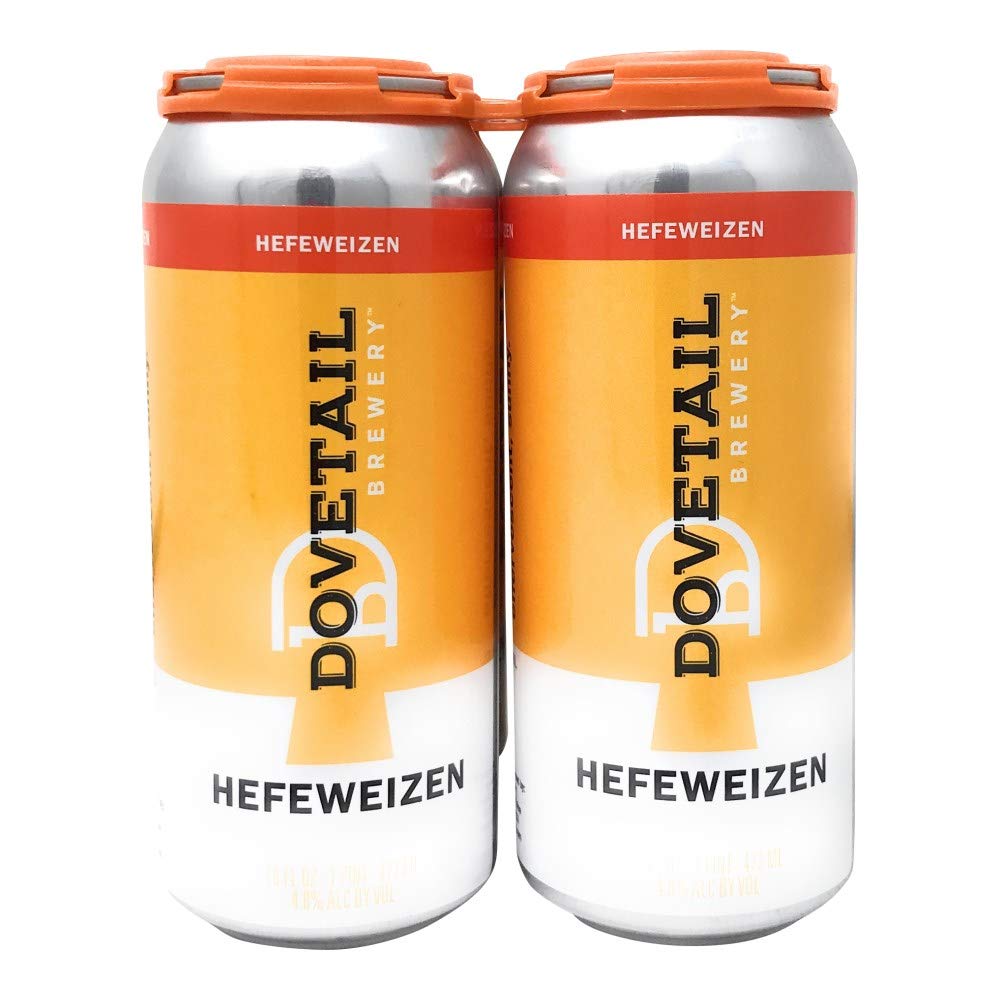 Dovetail Brewery, Hefeweizen, 4pk, 16 Fl Oz Cans