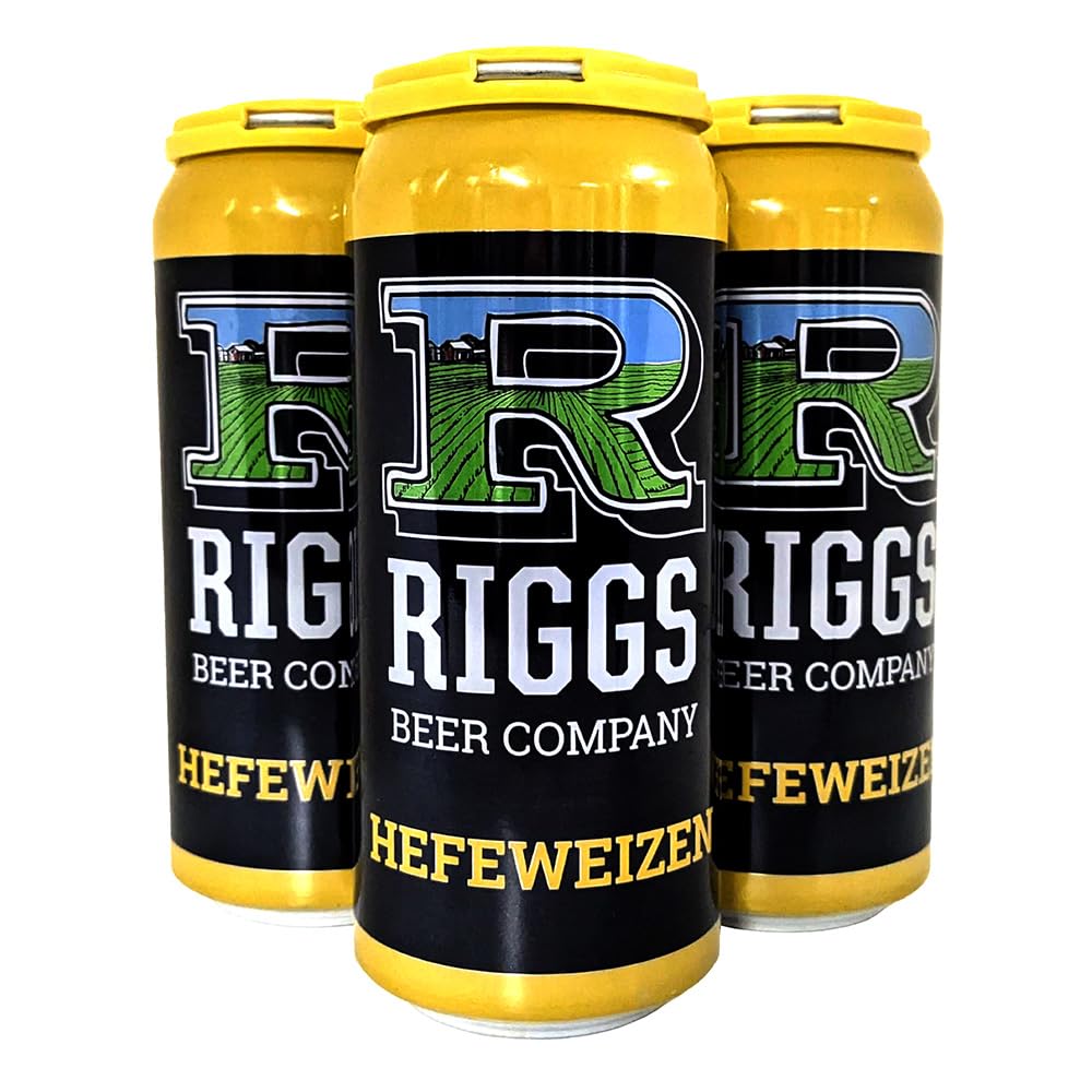 Riggs Beer Company Hefeweizen 4 Pack Cans, 16 Fl Oz