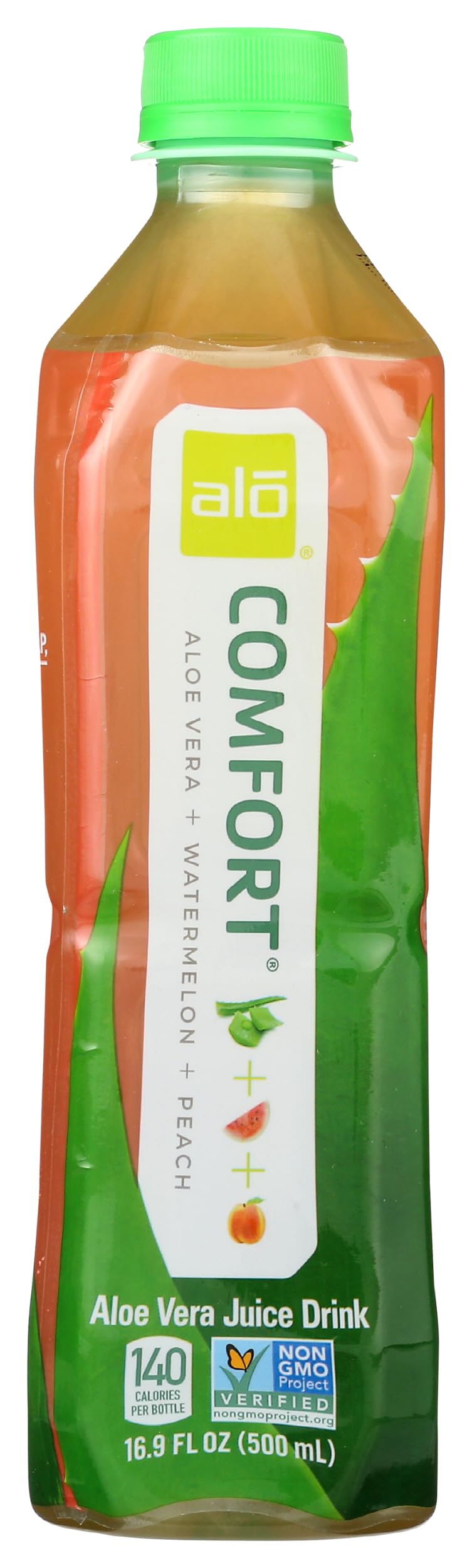 Alo, Juice Aloe Vera Comfort Watermelon Peach, 16.9 Fl Oz