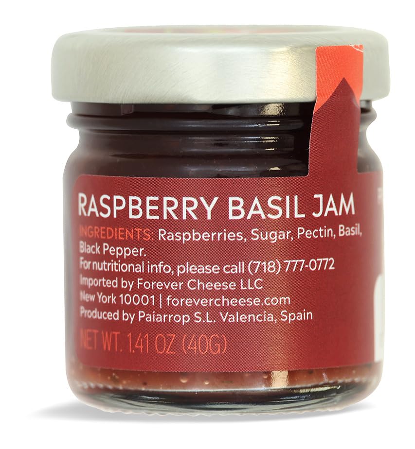 Mini Raspberry Basil Jam, 1.4 Ounce