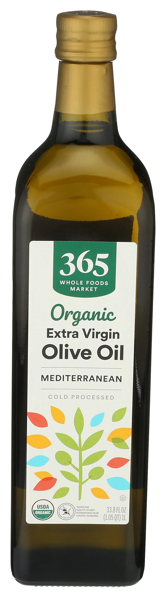 Organic Extra Virgin Mediterranean Olive Oil, 33.8 Fl Oz