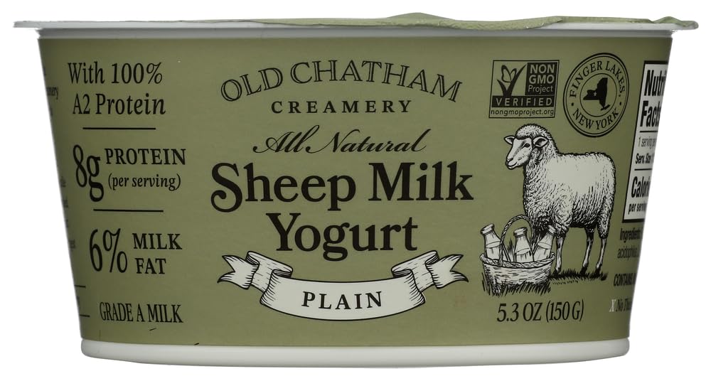 Old Chatham Sheepherding Co Plain Sheep Milk Yogurt, 5.3 OZ