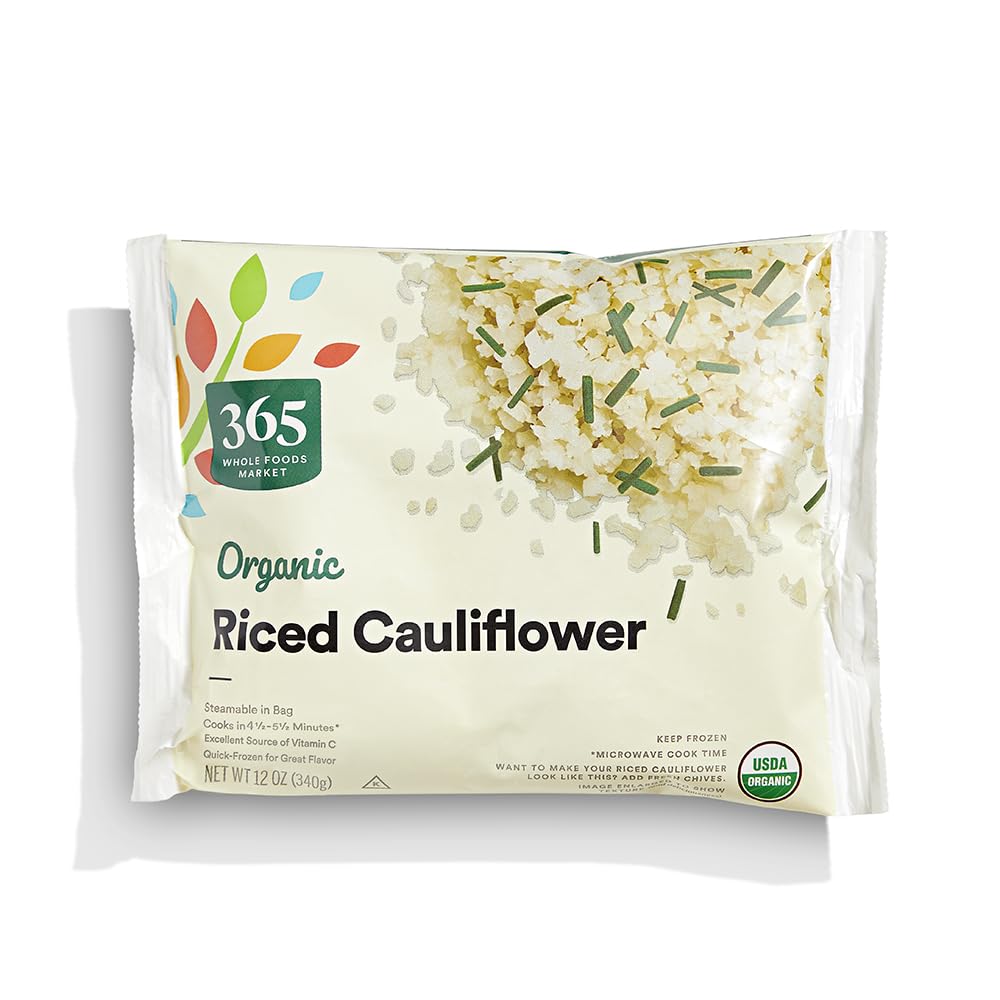 Organic Riced Cauliflower, 12 oz, (Frozen)