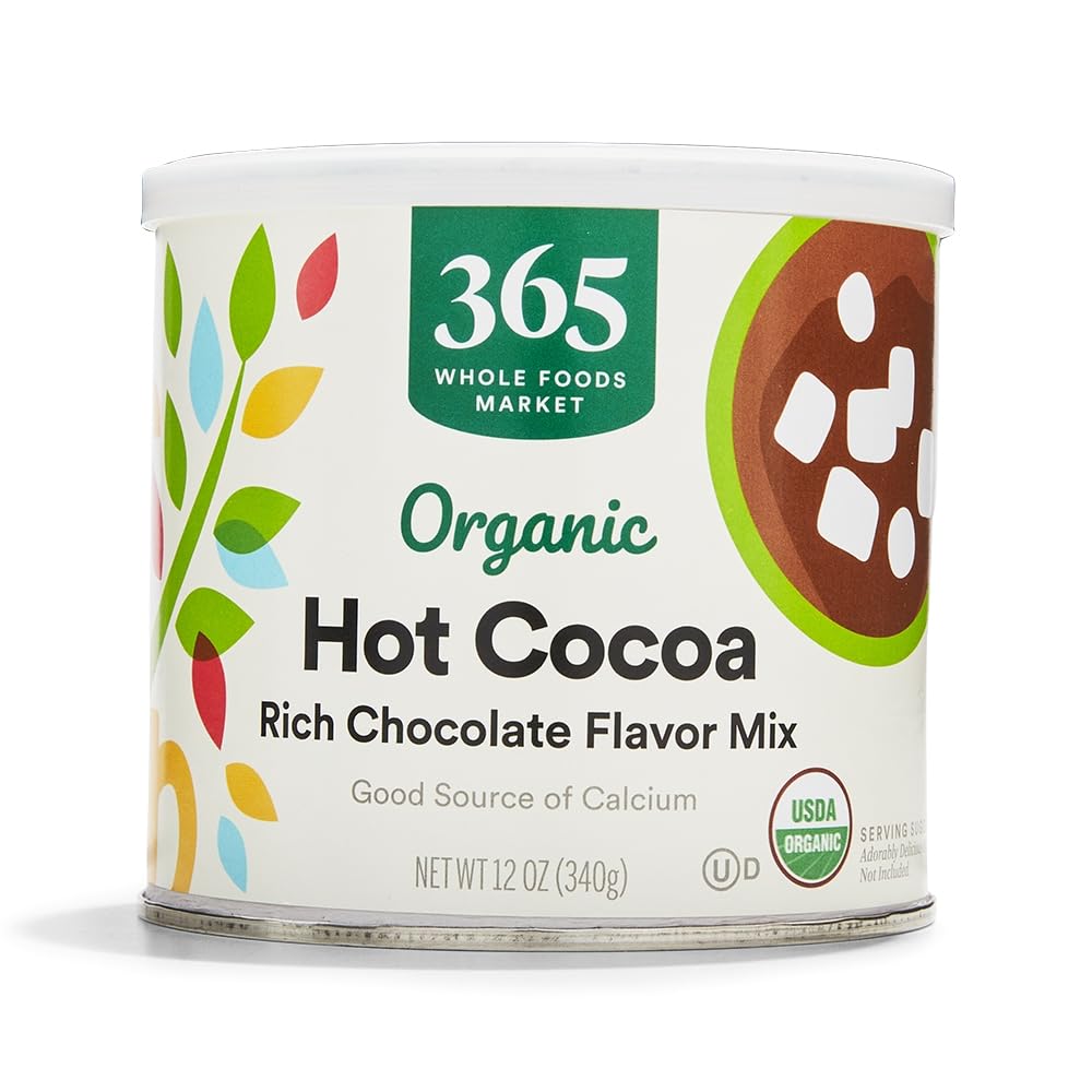 Organic Hot Cocoa, Rich Chocolate Flavor Mix, 12 Ounce