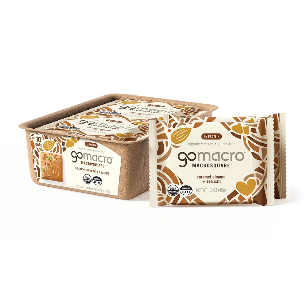 Caramel Almond + Sea Salt MacroSquare - 10ct Tray