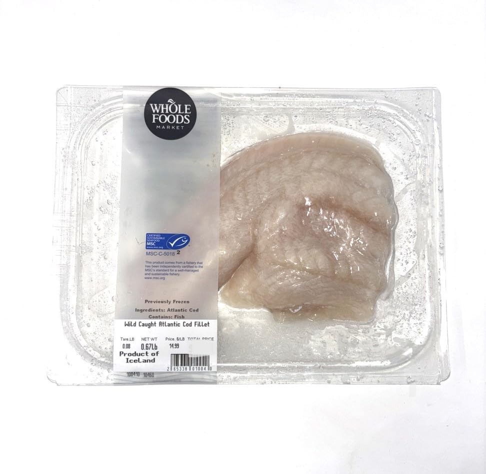 Seafood, Cod Atlantic Previously Frozen Tray Pack MSC