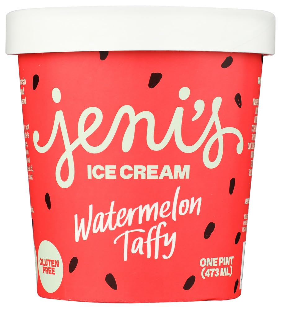 JENIS SPLENDID ICE CREAMS Watermelon Taffy Ice Cream