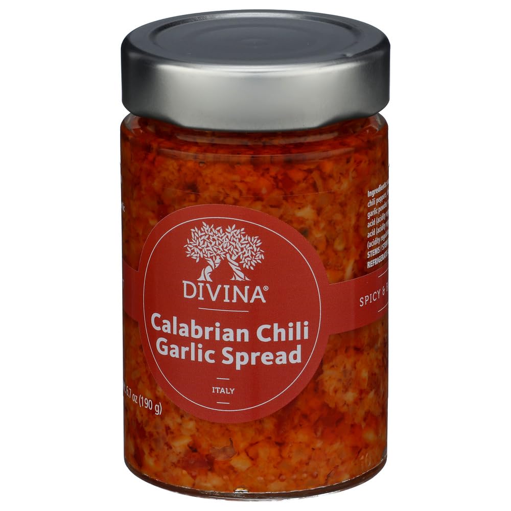 Divina Calabrian Chili Garlic Spread, 6.7 Ounce