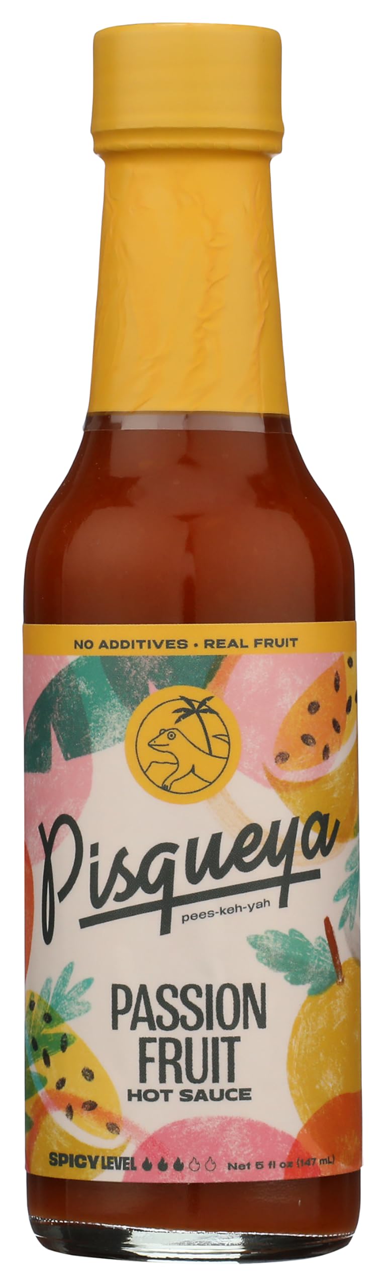 Pisqueya Passion Fruit Spicy Sweet Hot Sauce, 5 FZ