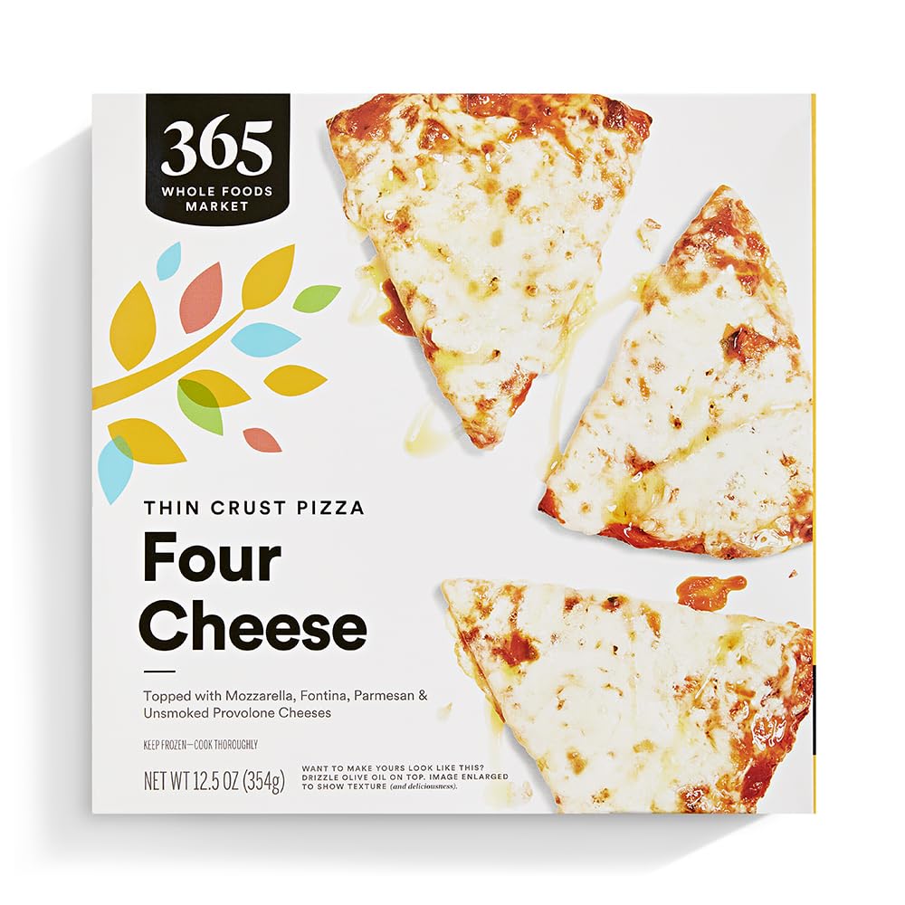 Four Cheese Thin Crust Pizza, 12.5 oz, Frozen