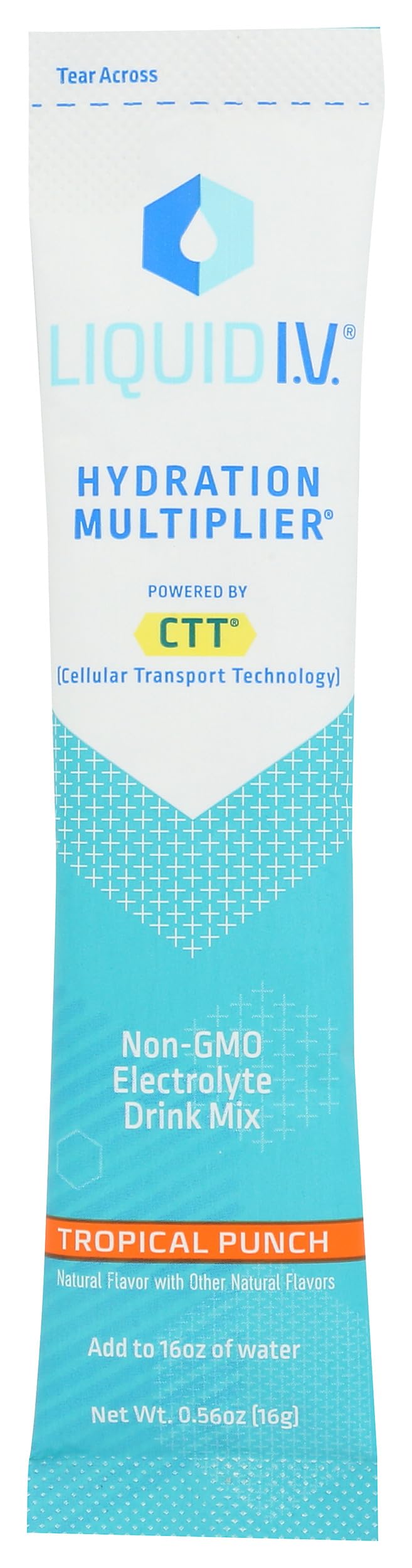 Liquid Iv, Drink Mix Hydration Multiplier Tropical Punch, 0.56 Ounce