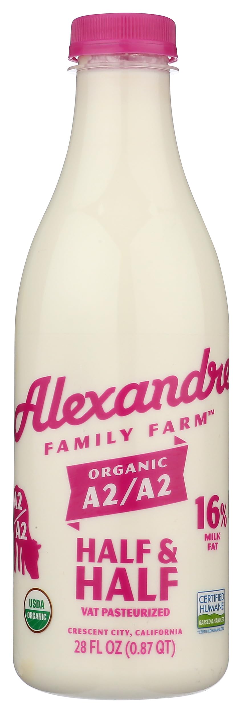 ALEXANDRE FAMILY FARMS Organic Rich Creamy Half And Half, 28 FZ