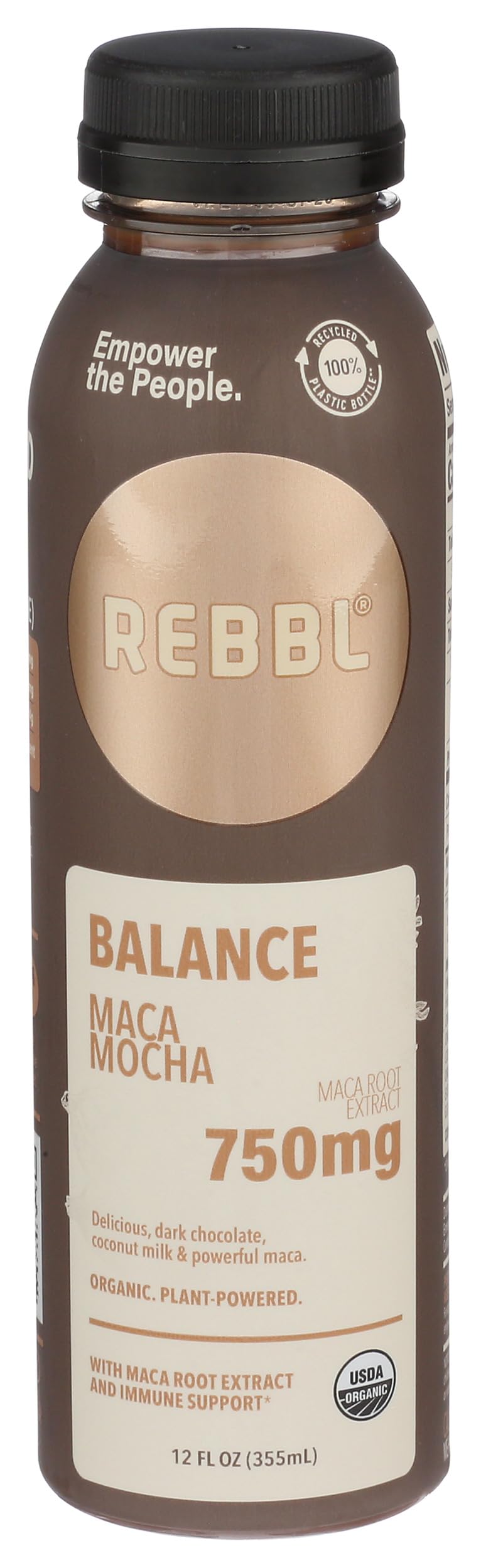 Rebbl, Juice Maca Mocha Coffee Free Organic, 12 Fl Oz