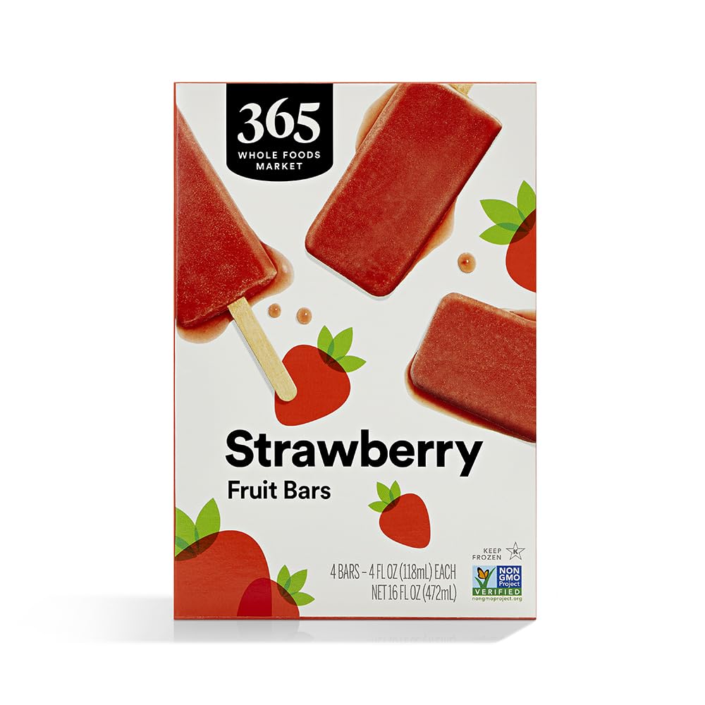 Strawberry Fruit Bars, 4 fl oz, 4 ct, (Frozen)