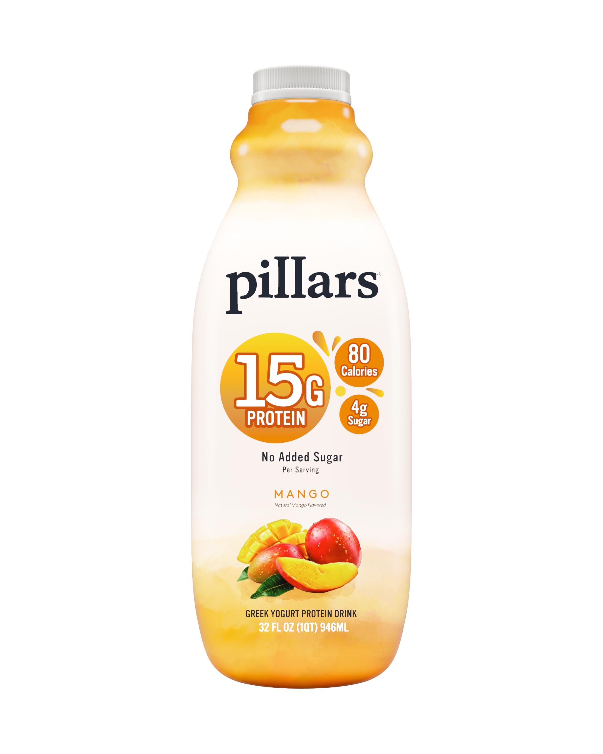 Pillars Mango Drinkable Greek Yogurt, 32 FZ