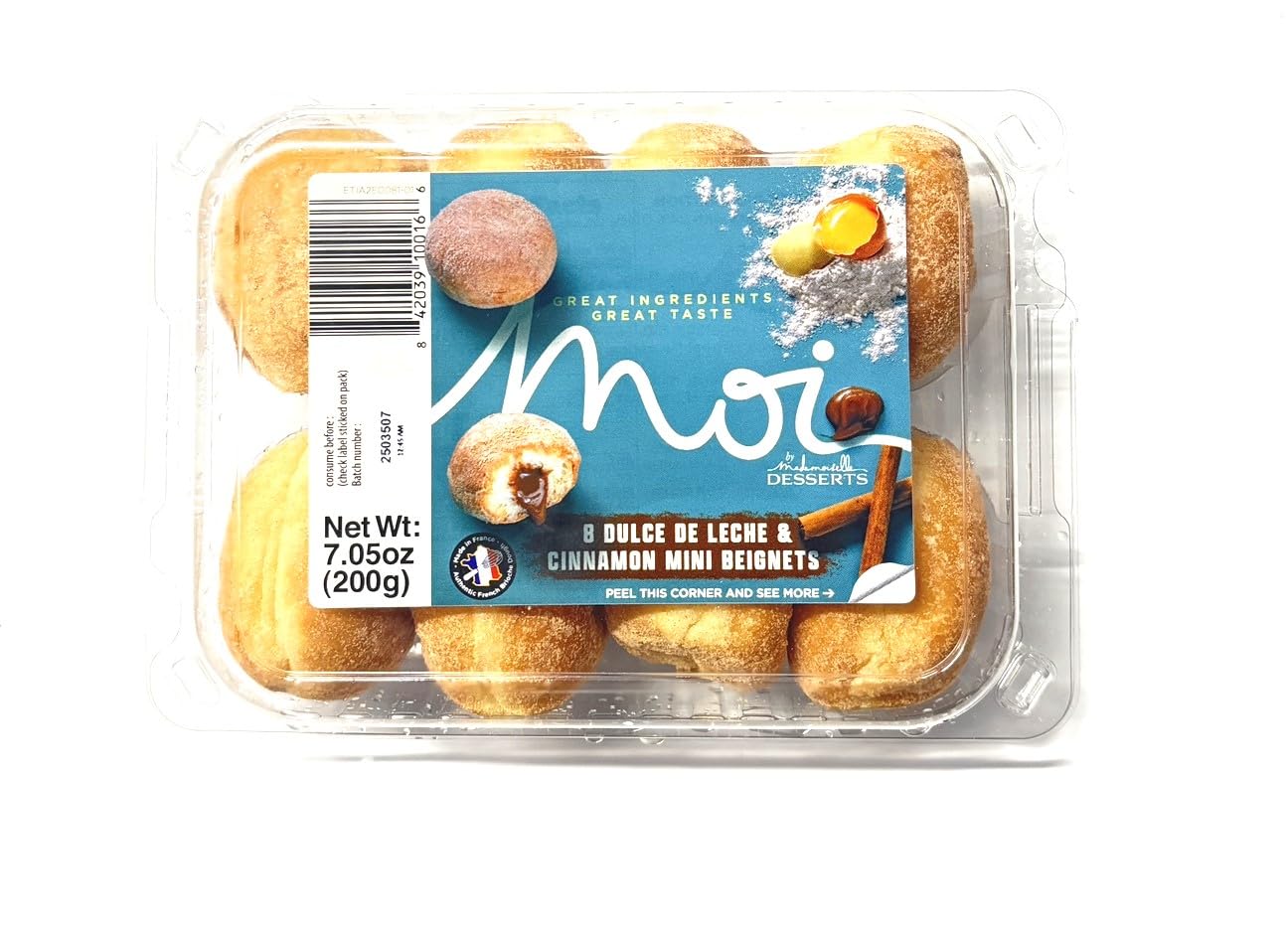 Mademoiselle Desserts Dulce de Leche Beignets 8 Count, 7.05 OZ