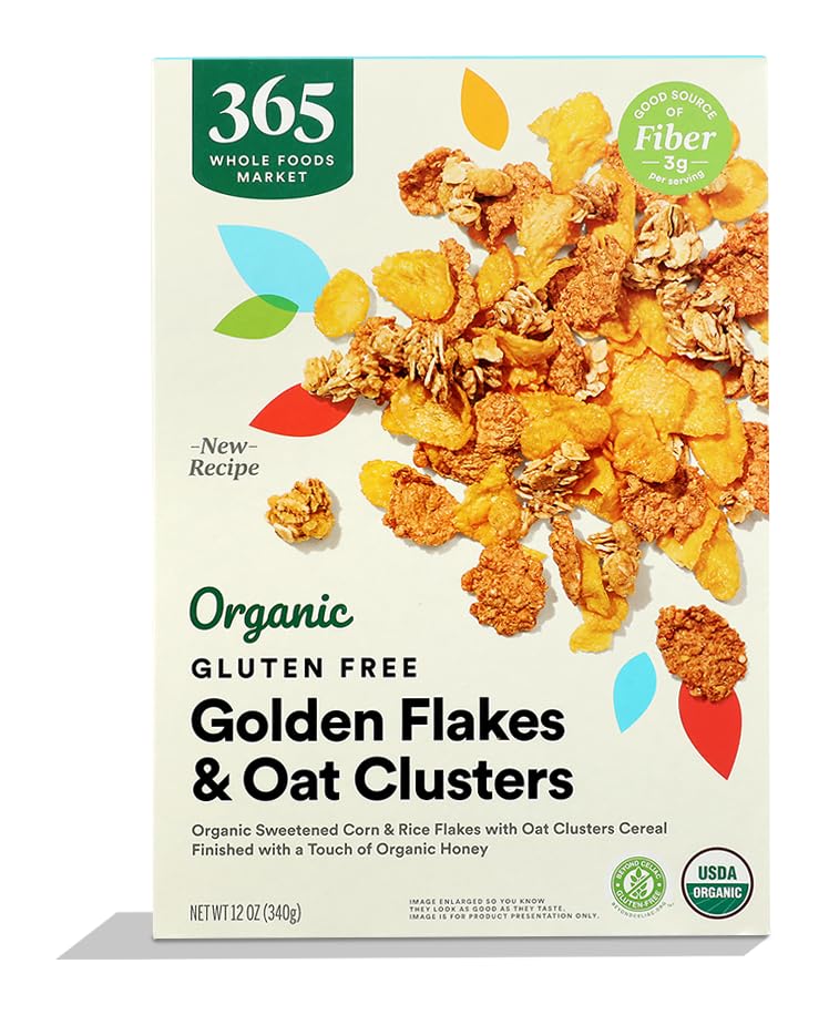 365 by Whole Foods Market Organic Golden Flakes Oat Clusters, 12 OZ