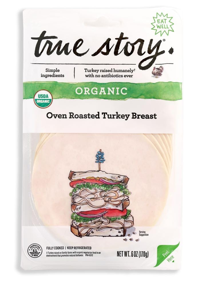 Organic Turkey Breast Oven Roasted Sliced, 6 Ounce