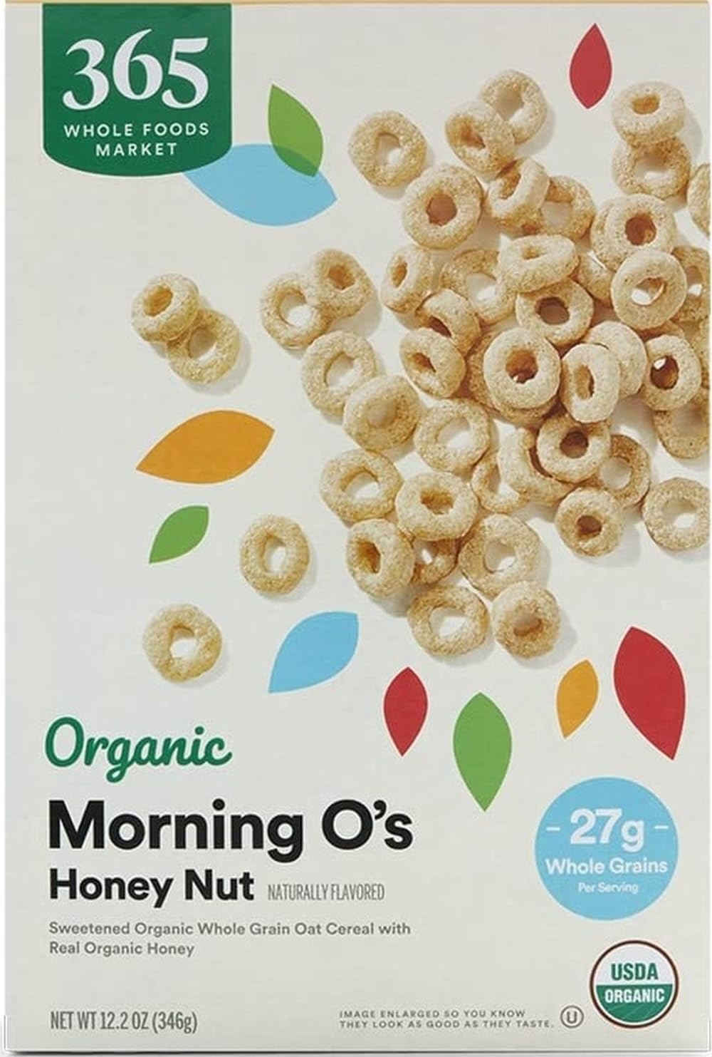 Organic Honey And Nut Morning O's Cereal, 12.2 Ounce