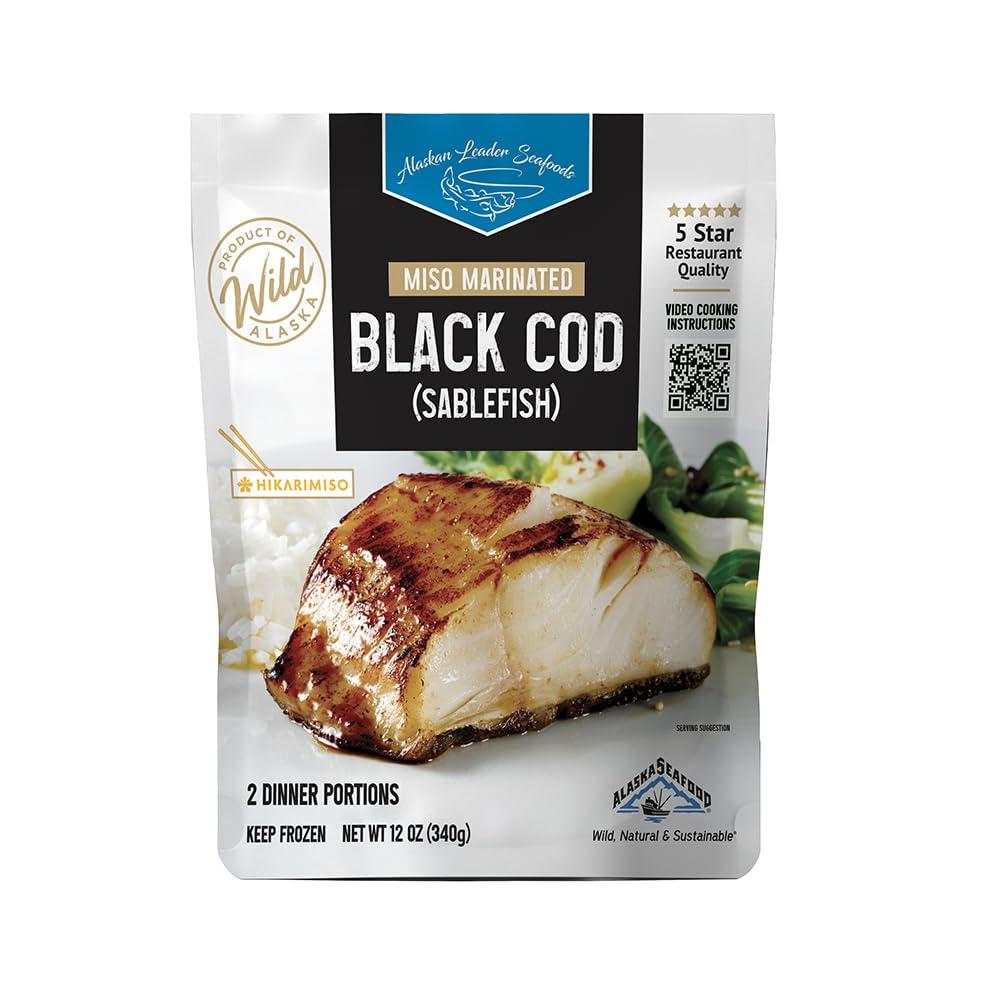 Alaskan Leader Seafoods Miso Marinated Wild Alaskan Black Cod, 12 OZ