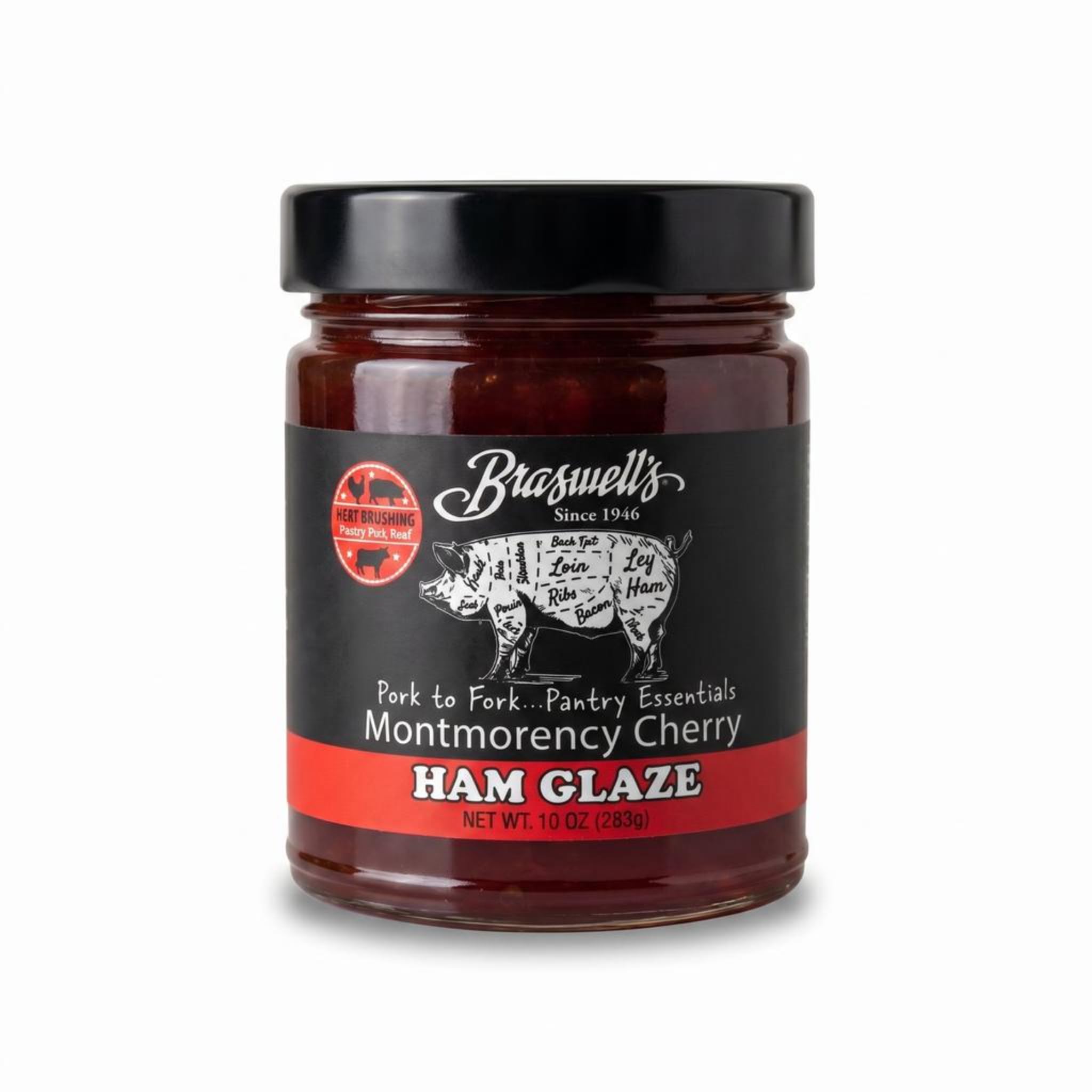 Braswell’s Sweet and Savory Montmorency Cherry Ham Glaze – Small-Batch, Renowned Specialty, Made in USA, Since 1946 (10oz)