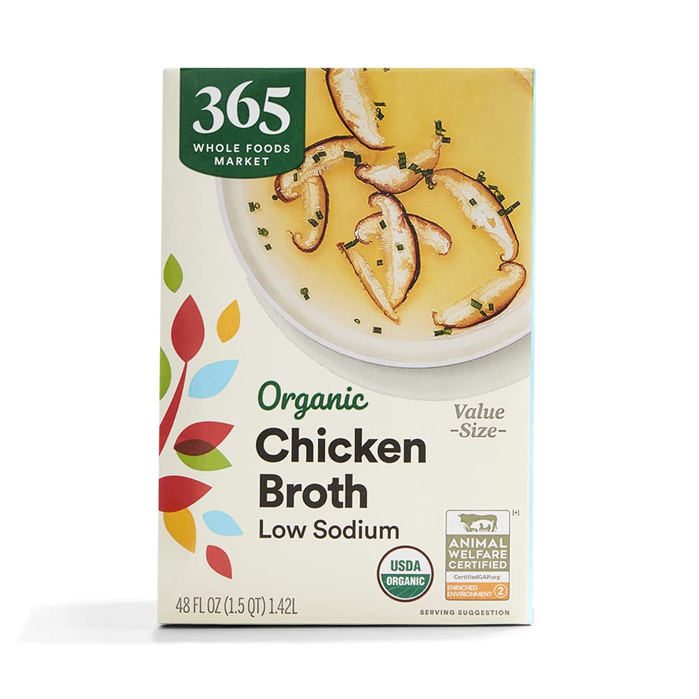 Organic Low Sodium Chicken Broth, 48 Fl Oz
