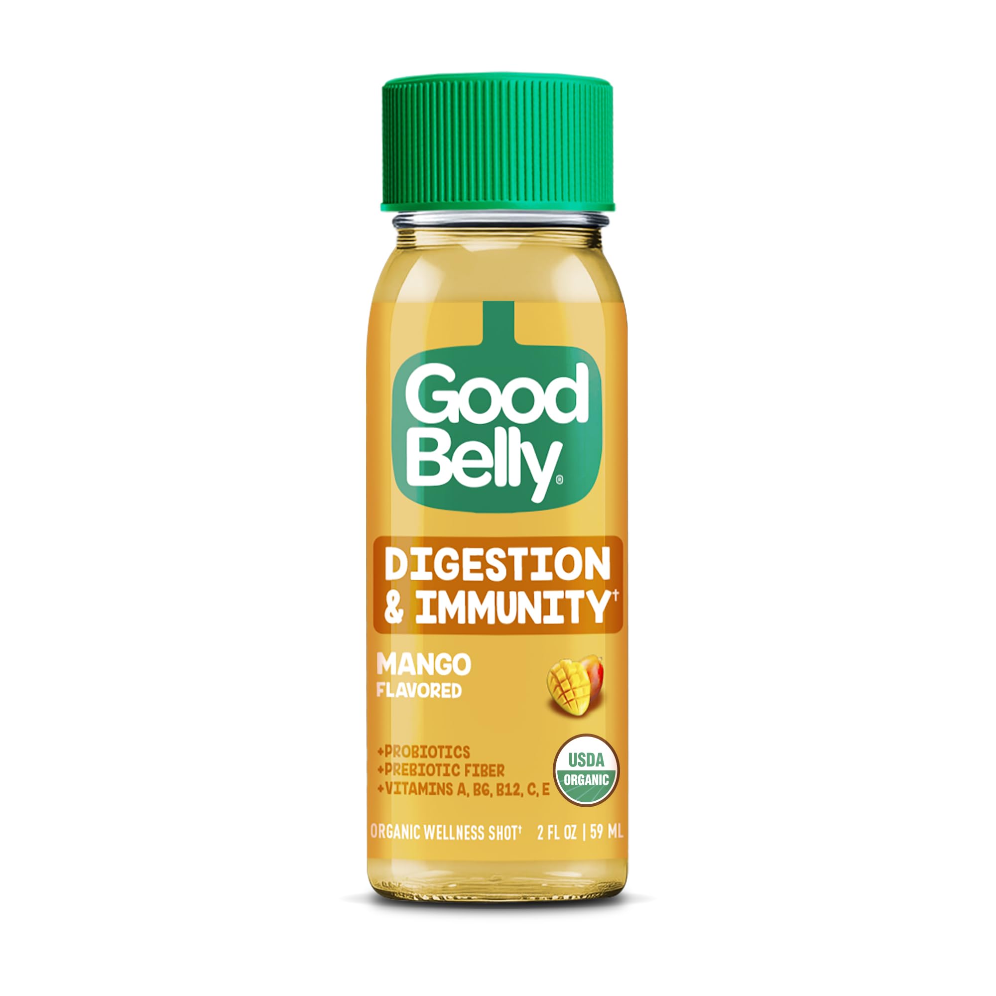 Goodbelly Organic Mango Shot Single, 2 Fl Oz