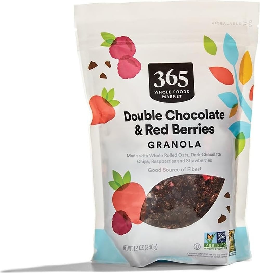 Granola, Double Chocolate with Red Berries, 12 Ounce