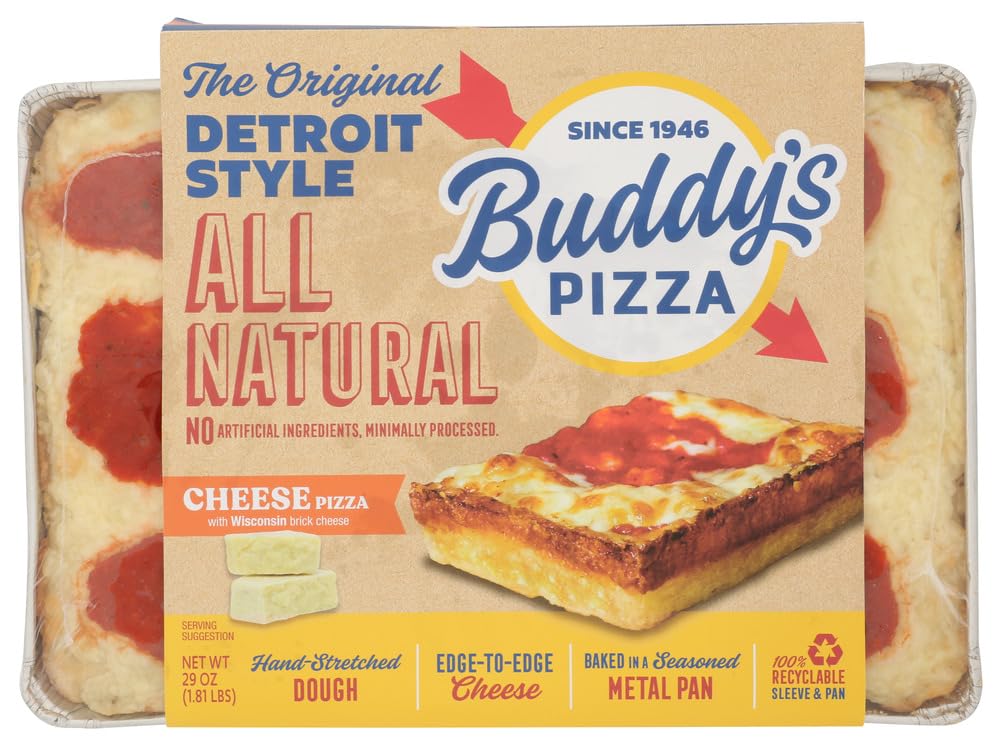 All Natural Cheese Detroit Style Pizza, 30 Ounce