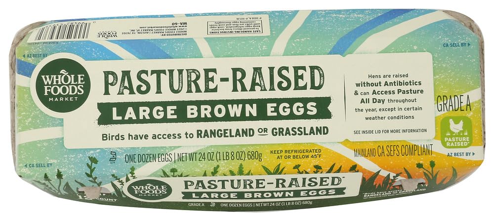 Whole Foods Market Pasture Large Brown Grade A Eggs 12 Count, 12 CT